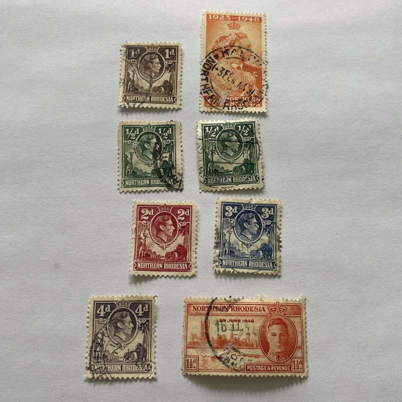 Northern Rhodesia Stamps Lot - Rare Used