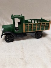 Vintage Cast-Iron Green Delivery Truck Malatesta And Sons Moving/ Storage