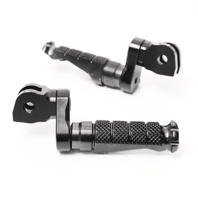 Black MCCP 1 inch Lower Front Foot Pegs For Can-Am Spyder RS Models 08-12 13 14