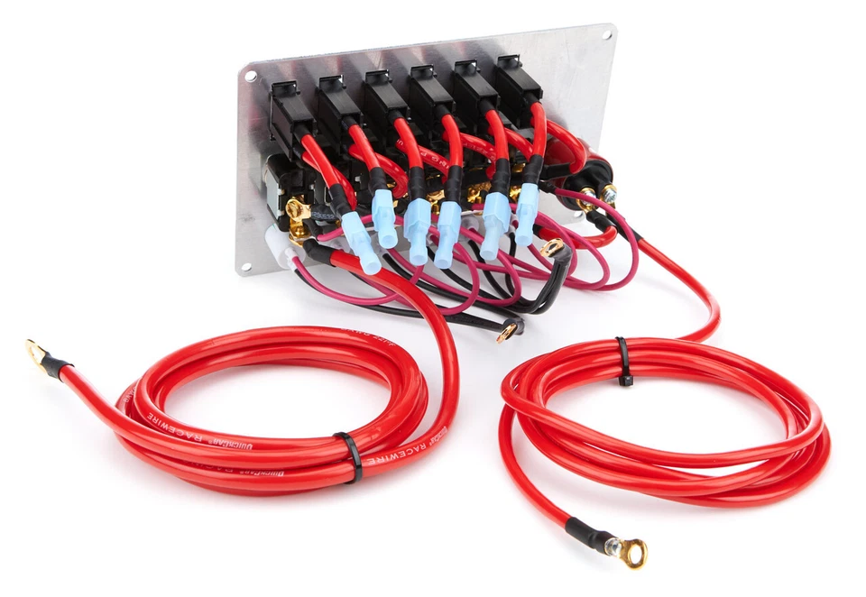 Panel de interruptores de montaje en tablero Quickcar Racing Products 50-864 6-7/8" x 4-1/8" de alto Foto 2 de 3