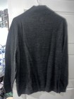 Men's Club Room Dark Gray 1/4 Zip Sweater Merino Wool Pullover Size XXL — photo 4