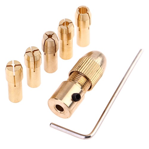 Brass Collet For Mini Rotary Electric Motor Shaft Drill Chuck Bit Tool Drill - Picture 8 of 11
