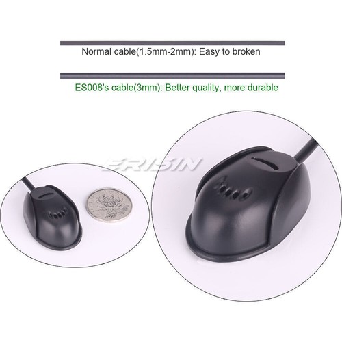 ES008 3M Micrófonos Externos Estándar 3,5mm Enchufe Para Radio Coche GPS Navegación PC Portátil - Imagen 6 de 6