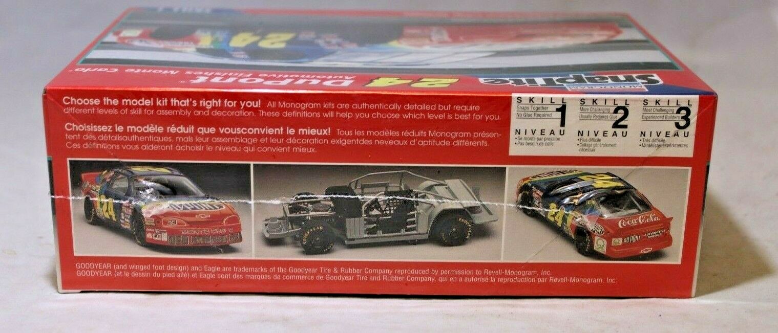 Monogram SnapTite #24 DuPont Monte Carlo 1996 Plastic Model Kit 1 Monogram SnapTite #24 DuPont Monte Carlo 1996 Plastic Model Kit 1