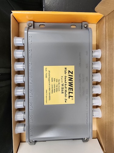 Zinwell 6x8 Multi-Switch WB68 For TV, Cable, SHIPPING FROM CANADA ONLY - Picture 1 of 3