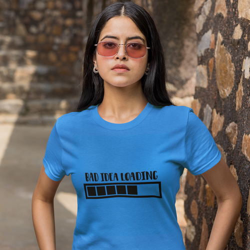 Camiseta unisex manga corta cómica Bad Idea Loading color seleccionar - Imagen 7 de 15