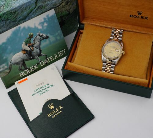ROLEX OYSTER PERPETUAL DATEJUST EDELSTAHL/18k GOLD HERREN REF.:16233 PAPIERE/BOX - Bild 3 von 6