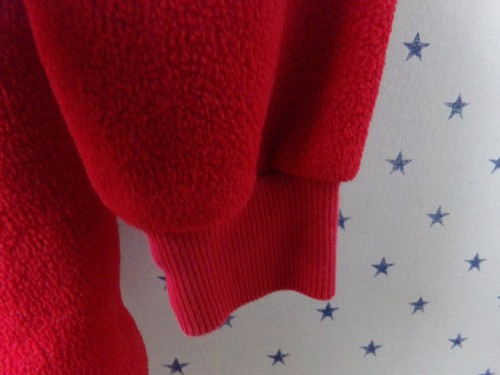Vtg RALPH LAUREN Fleece Made in USA Flag Jacket Boys 7 POLO Pullover Shirt Red - Picture 10 of 23