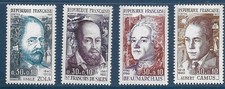 1967 CELEBRITES FRANCAISES   SERIE DU N° 1511  AU N° 1514  NEUF **