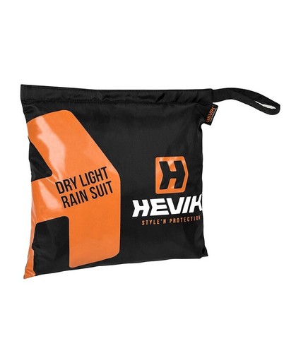 HEVIK TUTA ANTIPIOGGIA MOTO 2 PEZZI DRY LIGHT NERO - Picture 4 of 4