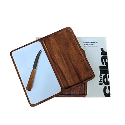 The Cellar Cheese Platter With Knife ~Brand New~