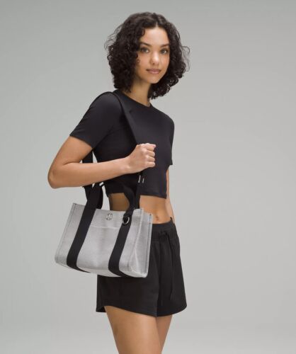 Lululemon 🖤 4,5L Anchor Light Ivory Black Small Canvas Tote Bag 4,5 L - Bild 5 von 6
