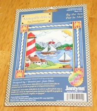 Janlynn Simplicities ~ BY THE SEA Counted Cross Stitch Kit #140-204 Elliott NEW