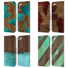 ALYN SPILLER WOOD RESIN LEATHER BOOK CASE FOR APPLE iPOD TOUCH MP3