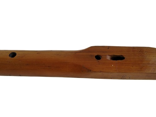 Vintage 24" x 1 5/8"Hand Carved Wood Flute Native American Signed Numbered MH - Picture 4 of 11