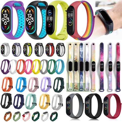 Para Xiaomi Mi Band 2/3/4/5/6/7 Pulsera Reemplazar Correa de Reloj de Silicona - Imagen 1 de 49