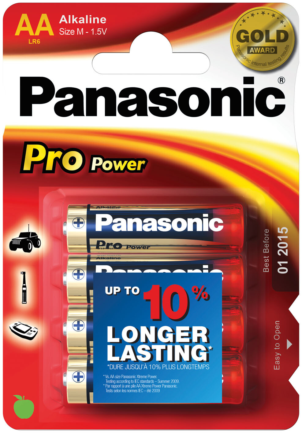 Thumbnail - Panasonic Batterie Alkali Propower Mignon Aa Lr6 1,5v 4er-bli