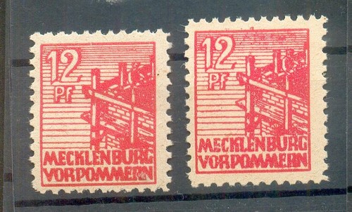SBZ 36ye, 36yf Color MNH Unstamped BPP (A7888