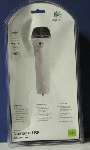 Logitech Vantage USB Microphone for XBox 360 - White - New In Package - Picture 2 of 2