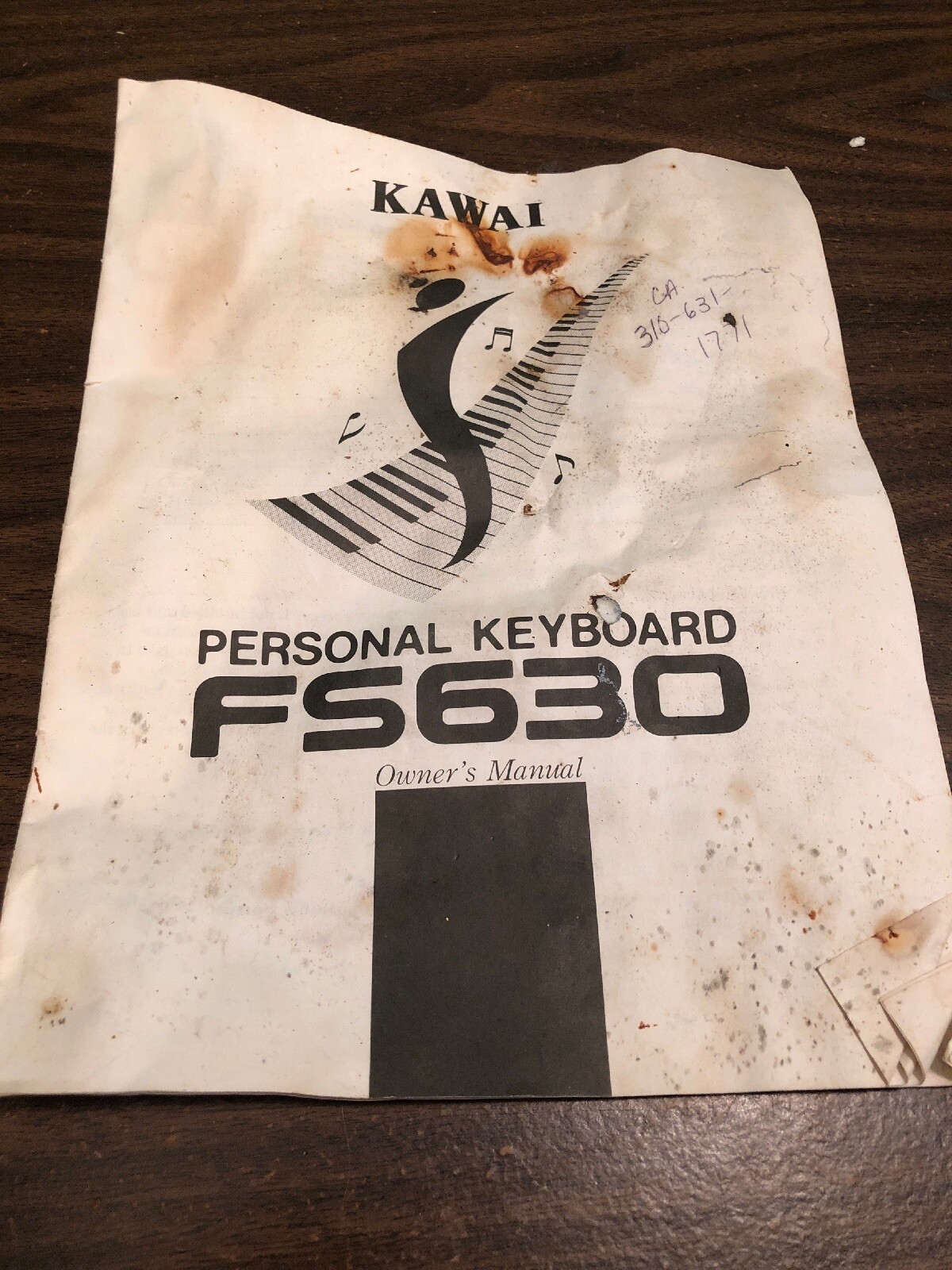 Kawai FS630 Electronic Piano Personal Synthesizer Keyboard Manual eBay