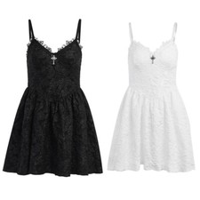 Gothic Style Lace Bodycon Dress Sexy Backless Dress Tight Short Dresses