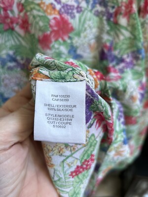 EQUIPMENT FEMME women's silk bright color floral print top sz S | eBay