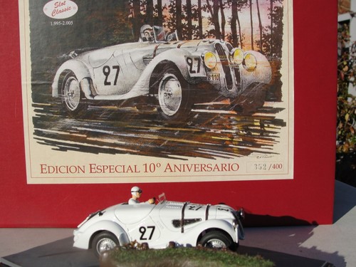 SLOT CLASSIC BMW 328 WHITE #27 '10TH ANNIVERSARY' 1:32 SLOT NEW OLD STOCK BOXED - Picture 2 of 12