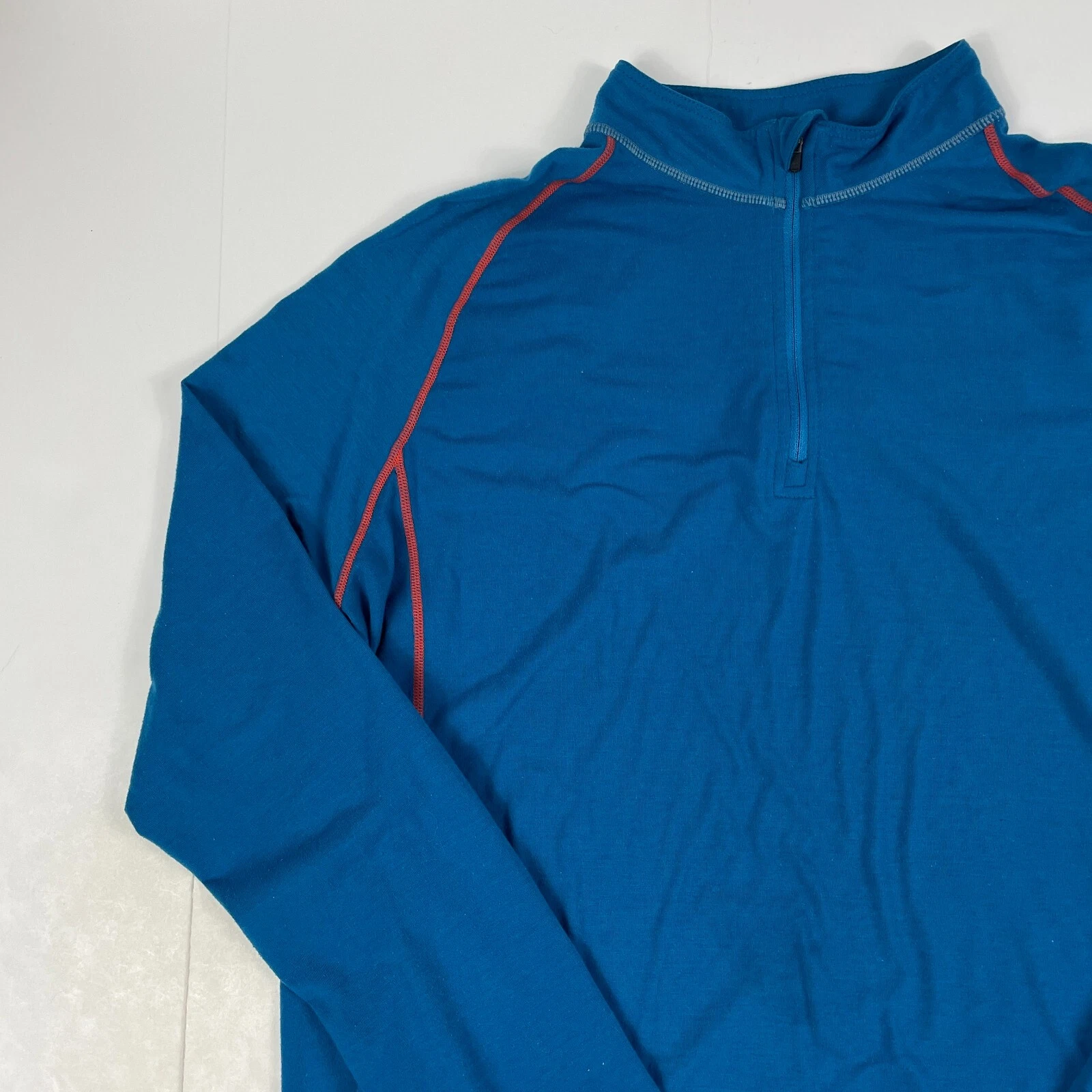 merrell opti wick 1/4 zip long sleeve pullover hiking ski shirt