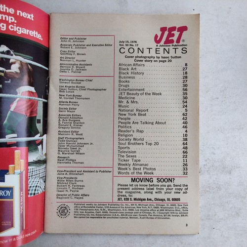 Jet Magazine July 15th 1976 Aretha Franklin's Hidden Asset Her Brother Cecil - Picture 2 of 4