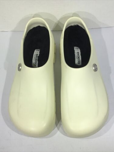 Birkenstock Womens Size 7 A630 White Shearling Lined Professional Clogs Y23-1667 - Picture 3 of 10