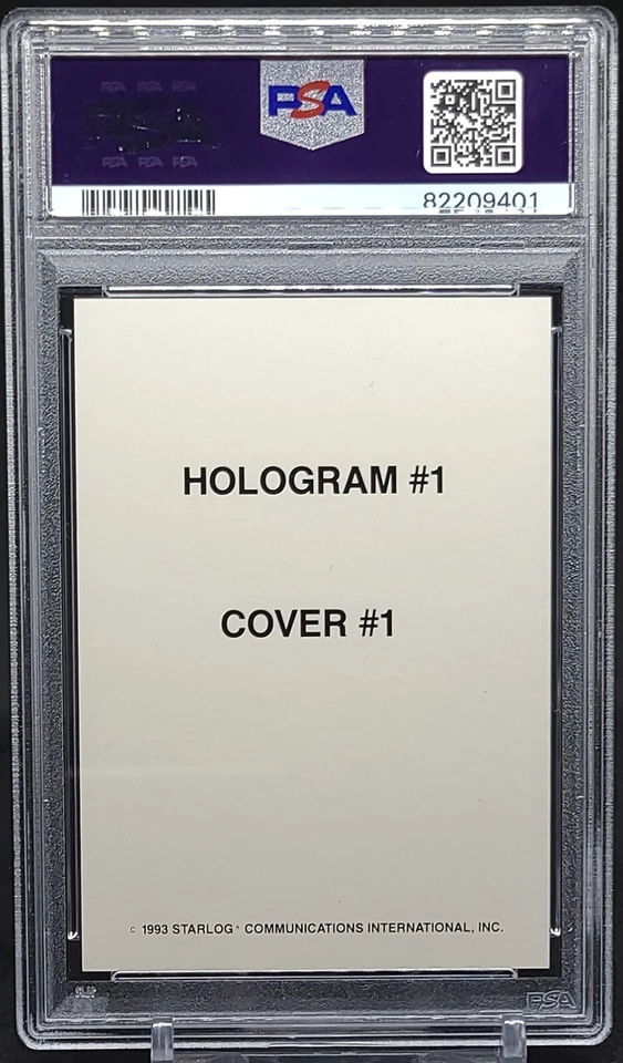 CAPTAIN KIRK & SPOCK PSA 8 1993 Starlog Silver Hologram Star Trek - Image 2 of 2