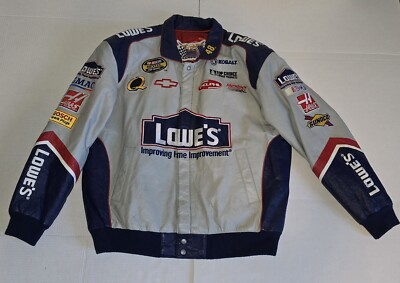 NASCAR Lowe's Jimmy Johnson #48 Leather Jacket Winston Cup Series
