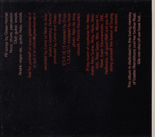 GREEN HORNET Soulscum CD Album 2003 RAR & WIE NEU NED Garage Rock / Alternative - Picture 2 of 4