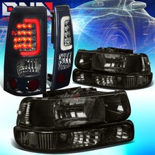 Smoke Bumper Headlightchrome Led Bar Tail Brake Light Fit 99-02 Chevy Silverado Smoke Bumper Headlightchrome Led Bar Tail Brake Light Fit 99-02 Chevy Silverado