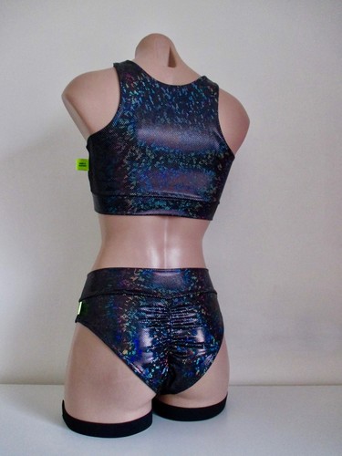 Schminke 😼 Spy Kitty dance set Polewear pole scrunch butt bottoms top garter UV - Bild 12 von 50