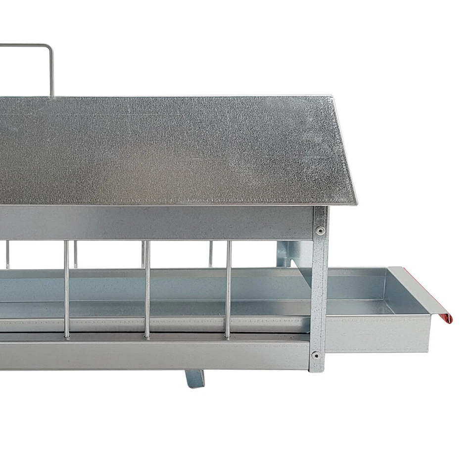 Futtertrog - Futterspender - Futterautomat für Tauben Metall 60 cm mit Schublade - Bild 3 von 4