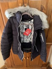 Sportalm Jacket Womens Size 14 Blue Coat Ski Snow Kitzbuhel Nwt $1450