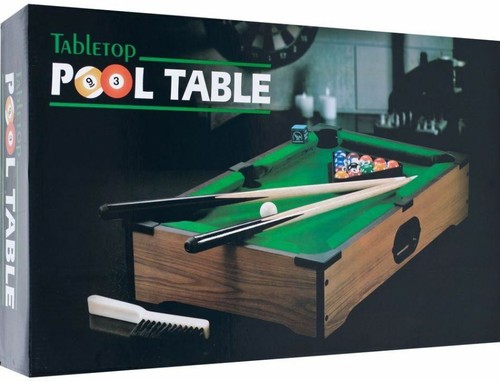 Miniature Pool Table Inch 8 Ball Mini Tabletop Pocket Billiards Set Kids Toy Ebay