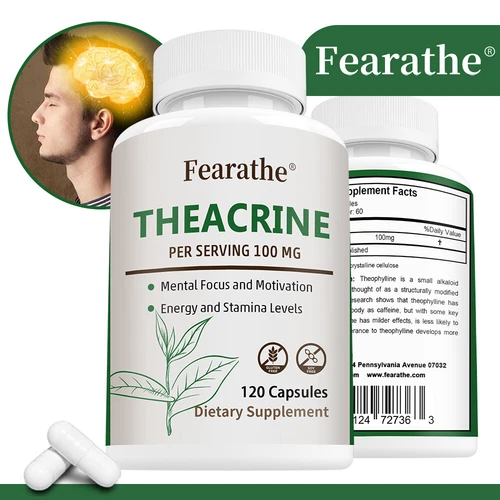 Theacrine Per Serving 100 Mg Mental Focus,Motivation Energy And Stamina Levels