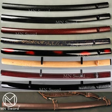 30" Lacquered Scabbard Rayskin Saya Leather Sheath For Japanese Katana Sword