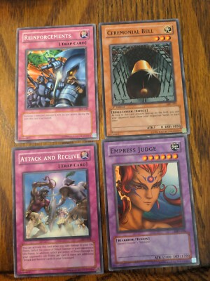 Yu-Gi-Oh Four Card Common Lot 65 SDP PSV MRL MRD  Free Shipping 
