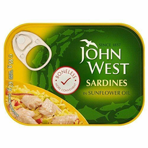 John West Sardinen ohne Knochen in Sonnenblumenöl (95g) - 6er Pack - Bild 1 von 1