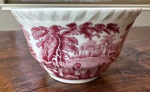 Set of 4 Vintage Mason's Vista Pink Tea Cups Transferware England *READ* - Picture 4 of 14