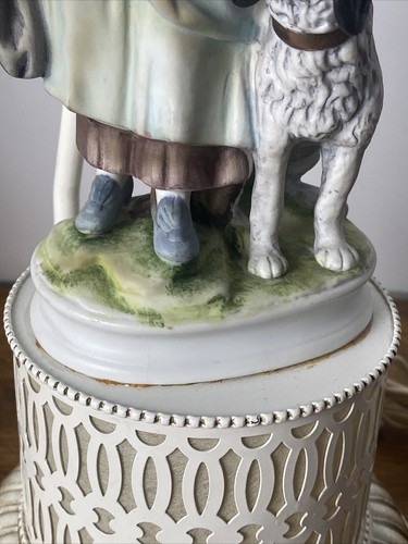 Vintage 29” 3 Way Table Lamps Boy and Girl Figures with Dog - Picture 14 of 19