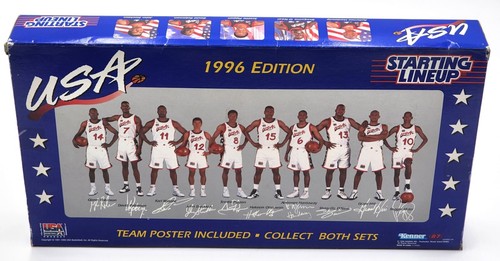 1996 Edition Kenner Starting Lineup USA Olympic Dream Team Basketball Set 1 of 2 - Picture 8 of 18