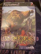 Cabela's Dangerous Hunts (Sony PlayStation 2, 2003) Rated T Book, Disc, Case