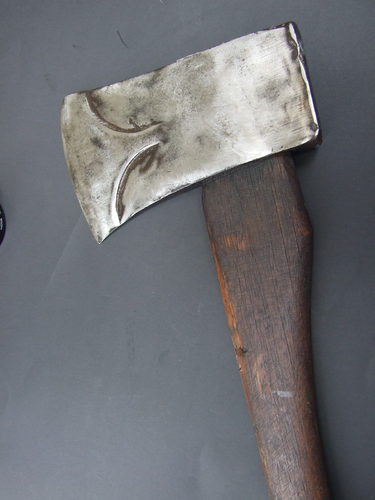 USA COLLINS 3 1/2 POUND PHANTOM BEVEL AXE W WOODEN HANDLE CAMP TOOLS - Picture 12 of 17