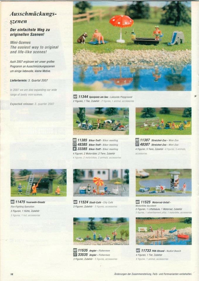Noch - Brochure Leaflet Novelties 2007 Model Railway Landscapes - B19671 - Image 3 of 3