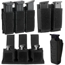 Single/Double/ Triple Mag Holster Magazine Pouch 9mm .40 .45 .380 .357 GLOCK 17