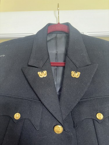 VINTAGE military army blazer gold buttons 1956 navy drummers unknown size - Picture 3 of 6